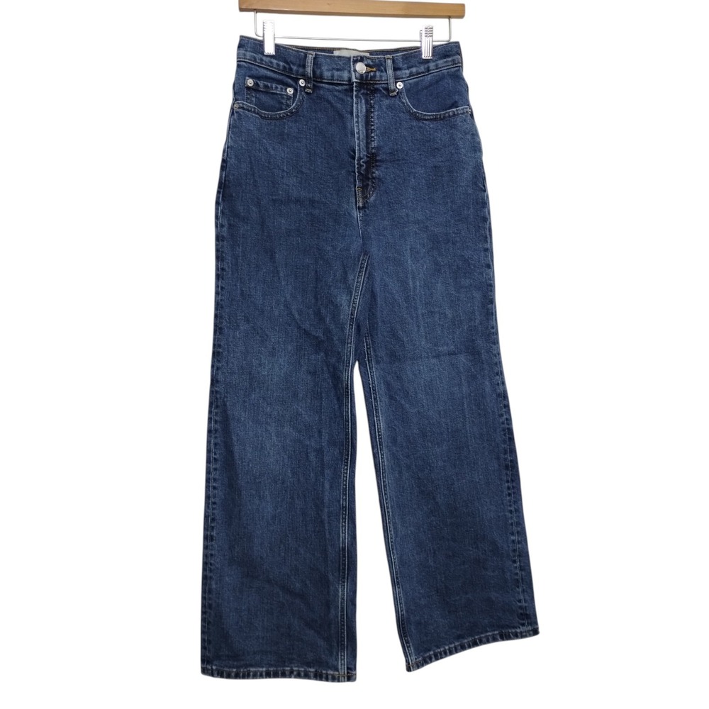 Everlane The Way High Sailor Jean‎ in Deep Blue Women's 27 Regular Wide Leg